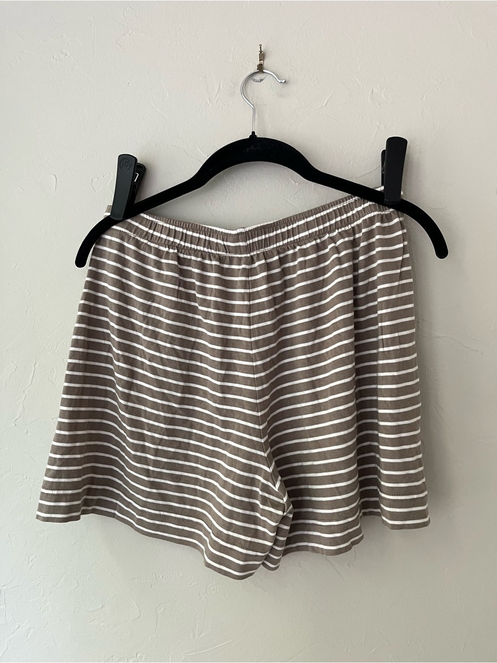 MATE THE LABEL TENCEL SLEEP STRIPED BOXER SHORTS PEBBLE BONE S M L - Picture 3 of 3